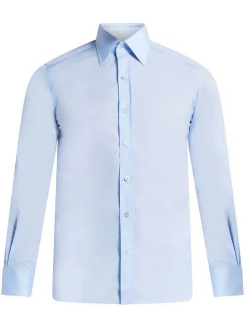 TOM FORD chemise en coton - Bleu - TOM FORD - Modalova