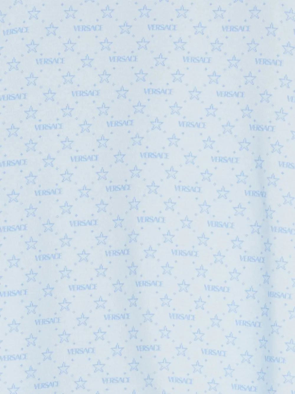 Versace Kids Romper en slabbetje met logoprint Blauw