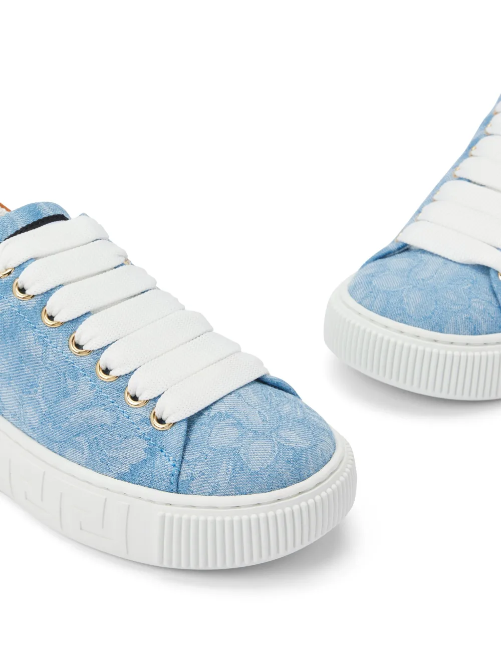 Versace Kids Barrocco Greca sneakers Blauw