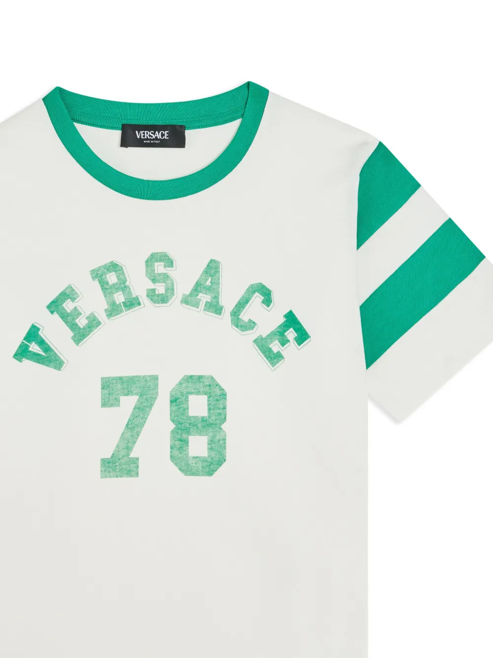 Versace Kids T-shirt met grafische print Wit
