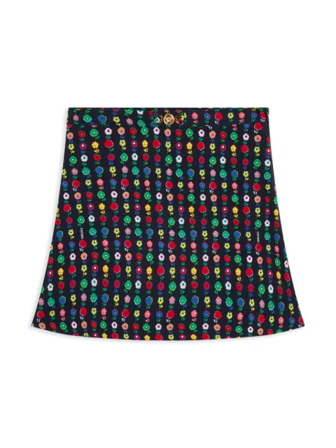 Versace Kids floral-print skirt