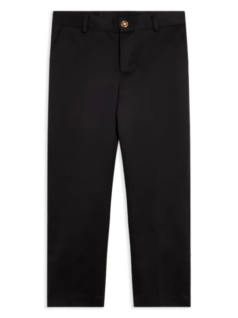 Versace Kids cotton straight-leg trousers