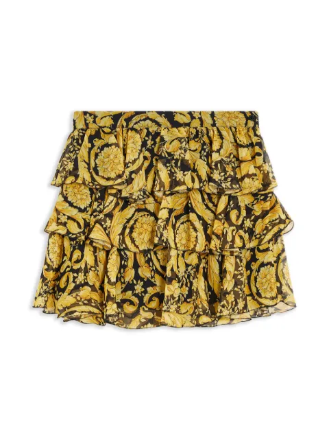 Versace Kids falda con motivo Barocco