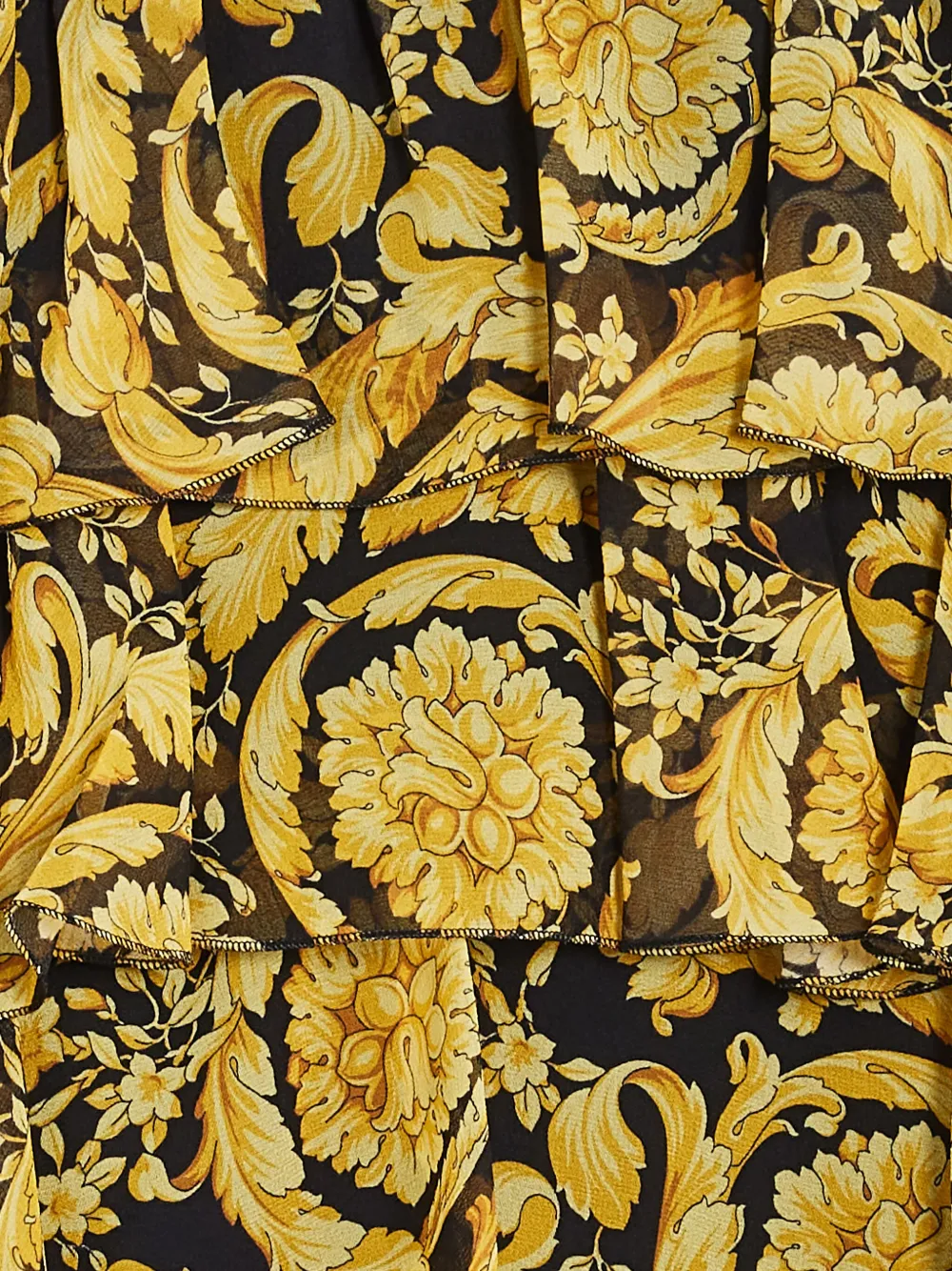 Versace Kids Rok met barokprint Geel