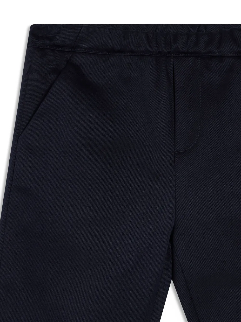 Versace Kids Broek met geborduurd logo Zwart