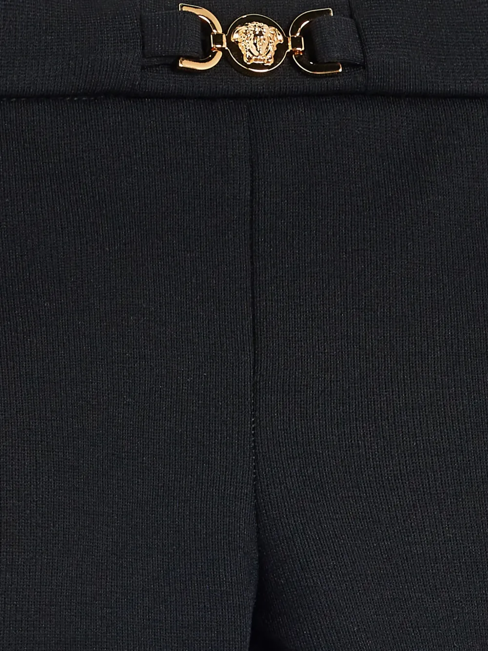 Versace Kids Broek met wijde pijpen Zwart