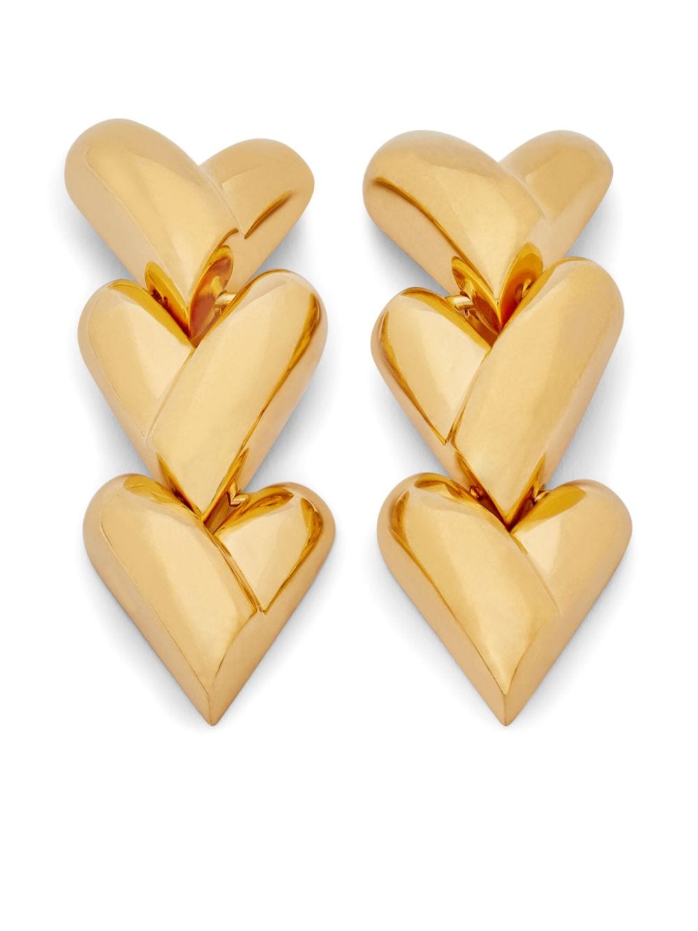 TOM FORD heart-motif clip-on earrings - Oro