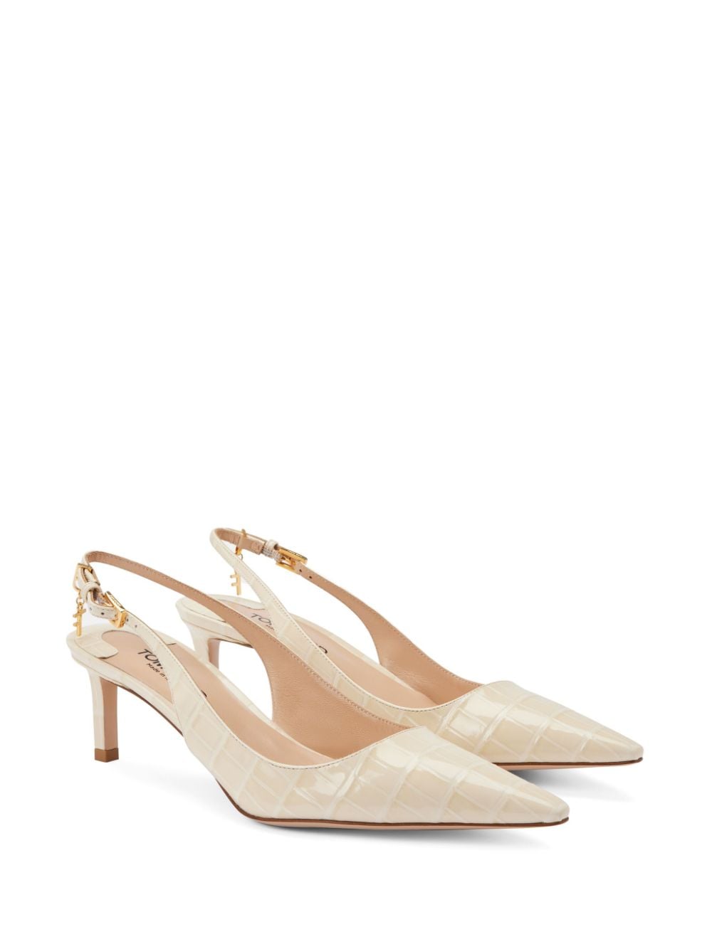 TOM FORD 55mm Angelina slingback pumps - Beige