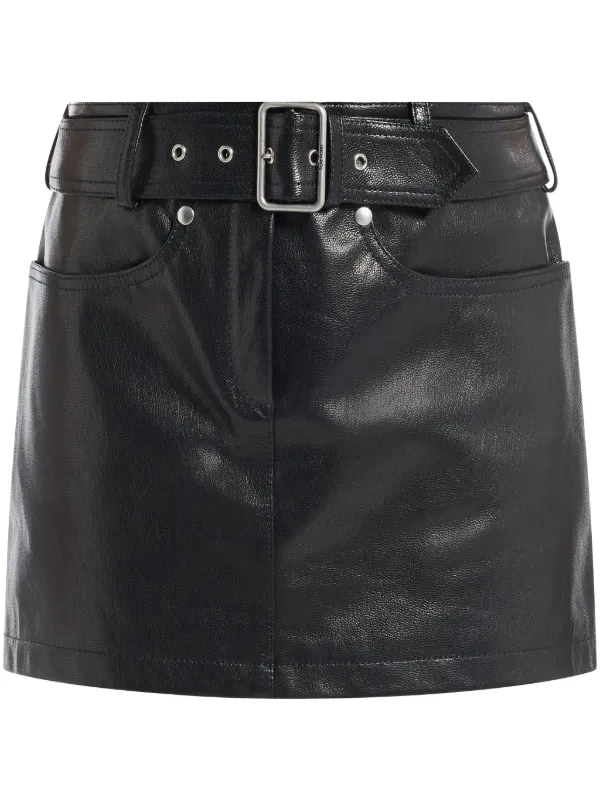VIP【関税送料無料】希少 TOM FORD BLACK LEATHER SKIRT TOM FORD Paneled leather mini skirt | NET-A-PORTER