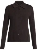 TOM FORD polo collar knit top - Brown