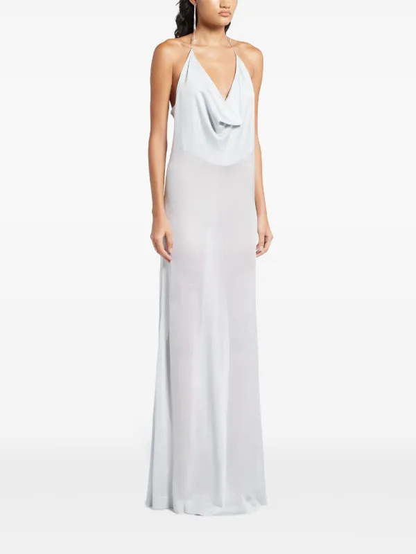 TOM FORD semi-sheer Long Dress | White | FARFETCH