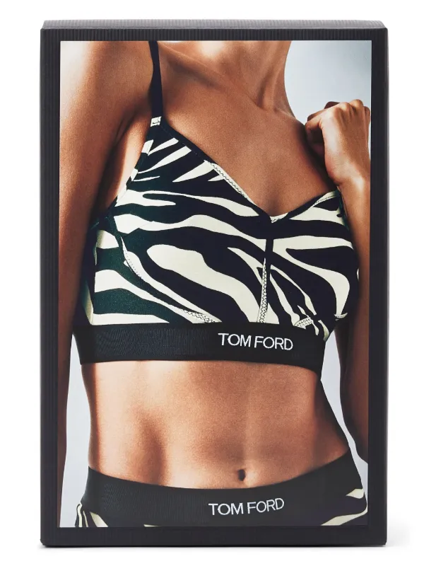 TOM FORD Optical Zebra Print Modal Signature Bralette