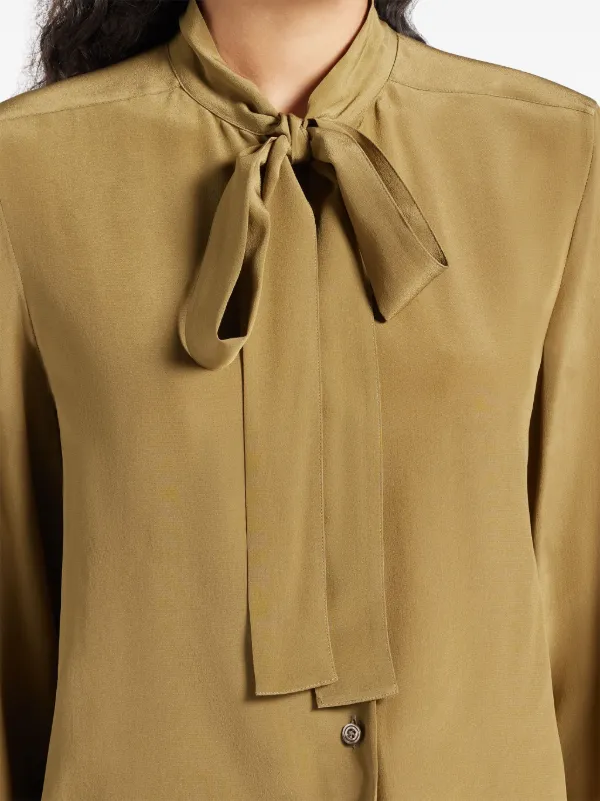 コート [TOM FORD] Twill Blouse SILK AND WOOL TWILL 
