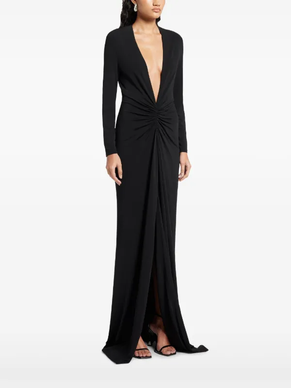 【関税＆送料込み】Tom Ford Dresses TOM FORD v-neck Long Sleeve Dress | Black | FARFETCH