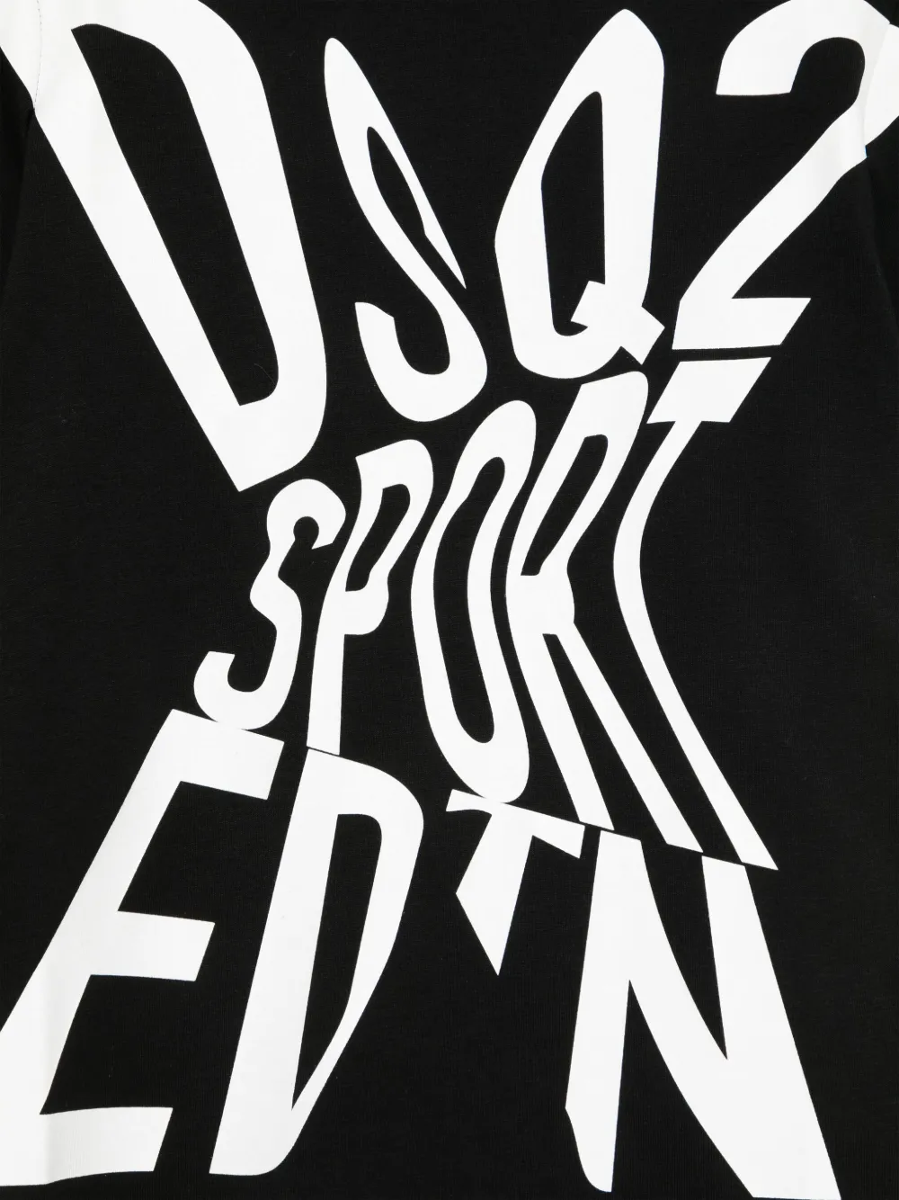 DSQUARED2 KIDS T-shirt met logoprint Zwart