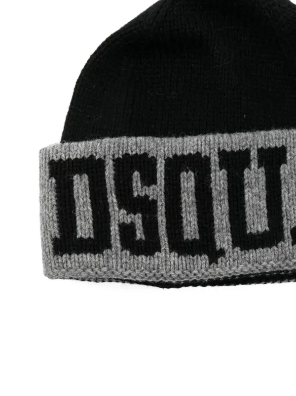 DSQUARED2 KIDS ロゴ ビーニー | ブラック | FARFETCH JP