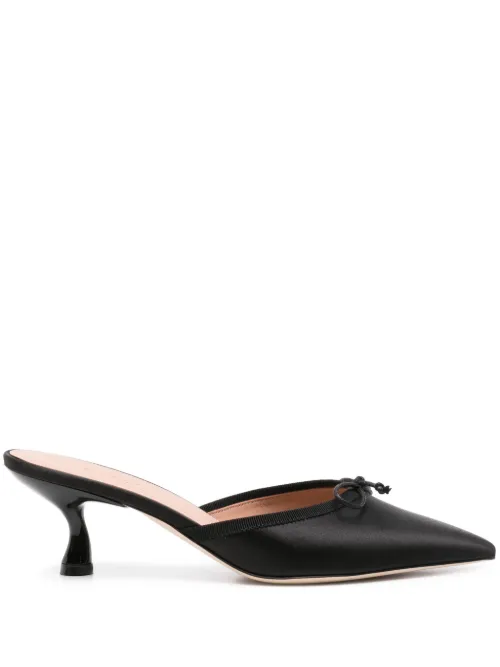 Mules satinés à détail de nœud - Malone Souliers - Modalova