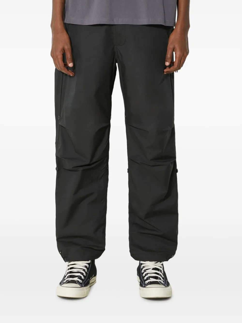 Maharishi Original Dragon embroidered trousers Zwart