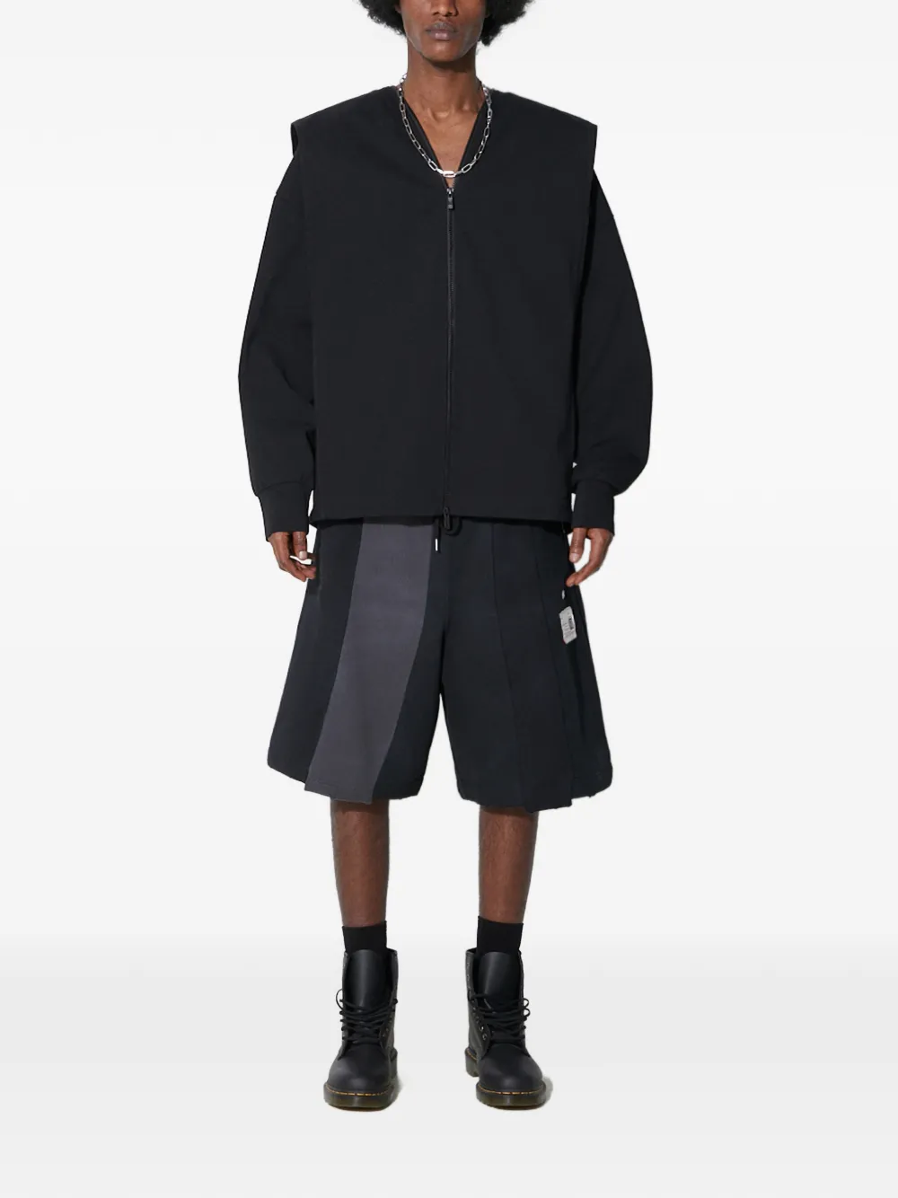 Maison MIHARA YASUHIRO Bermuda com detalhe de etiqueta | Bermuda Saruel | Image 2