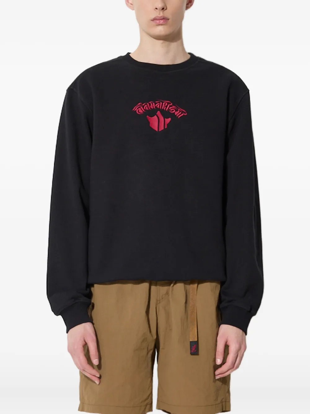 Maharishi Sweater met geborduurde draak Zwart
