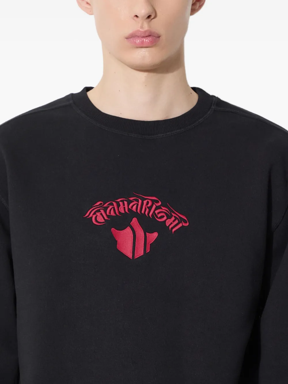 Maharishi Sweater met geborduurde draak Zwart