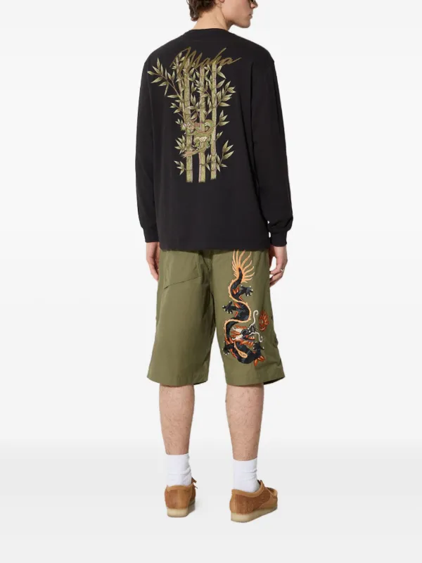 Maharishi dragon-embroidered Cargo Shorts | Green | FARFETCH