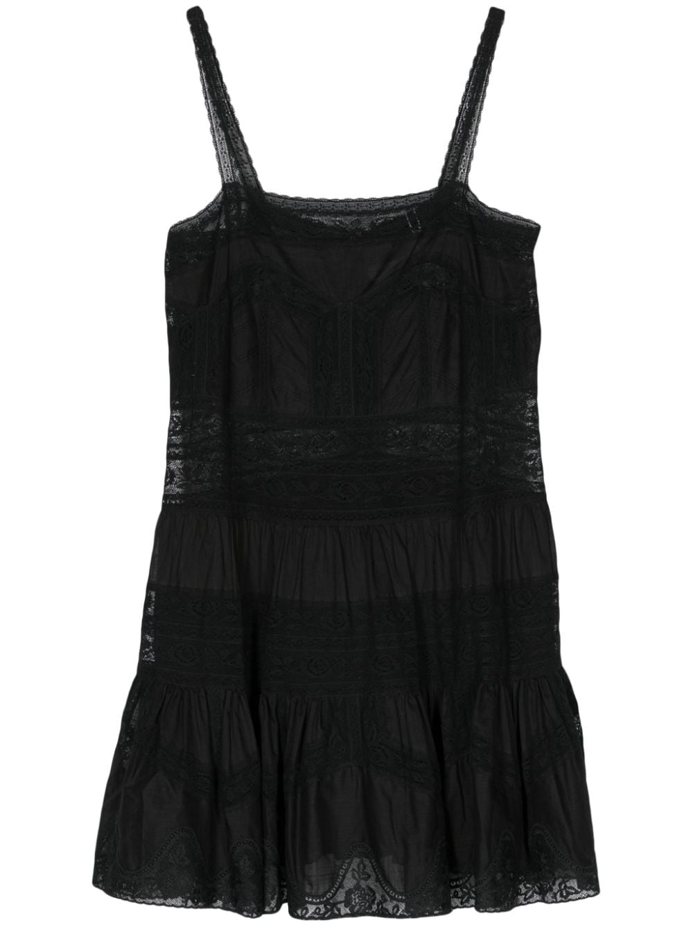 ZIMMERMANN Mini-jurk met kant Zwart