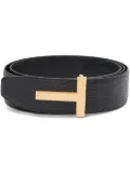 TOM FORD lizard-skin effect belt - Black