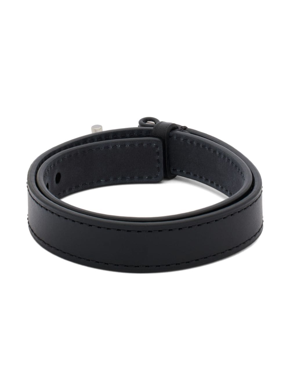 TOM FORD T-hinge leather bracelet - Zwart