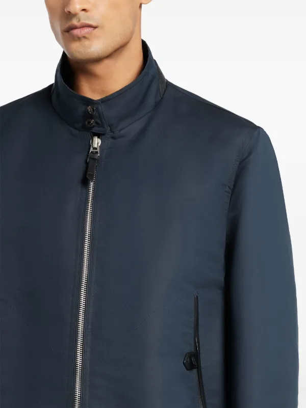 TOM FORD zip-up Bomber Jacket | Blue | FARFETCH