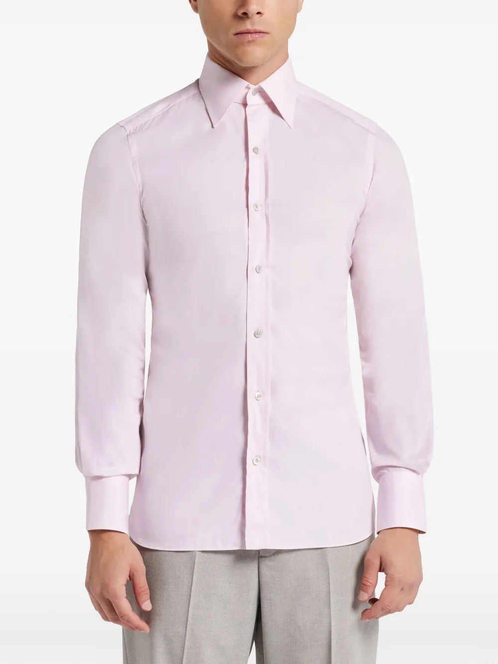 TOM FORD Katoenen overhemd Roze