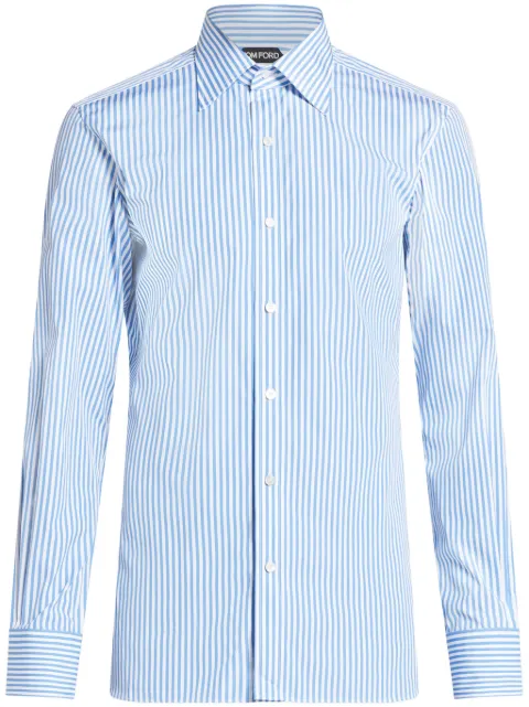 TOM FORD stripe-print cotton shirt