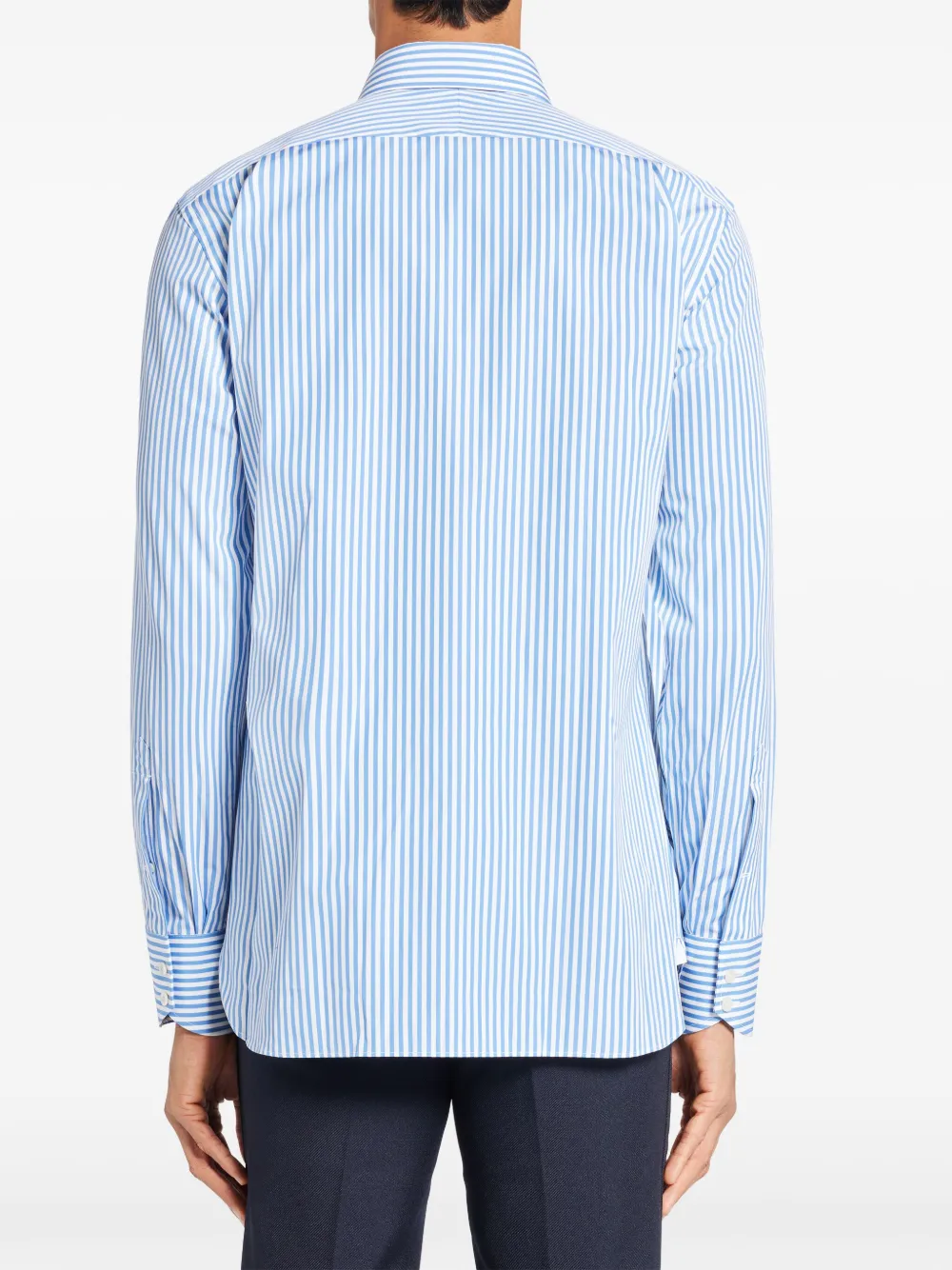 TOM FORD Gestreept overhemd Blauw