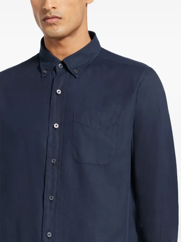 TOM FORD patch-pocket button-down Shirt | Blue | FARFETCH