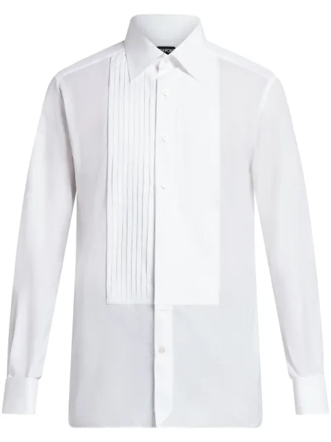 TOM FORD camisa con pechera plisada