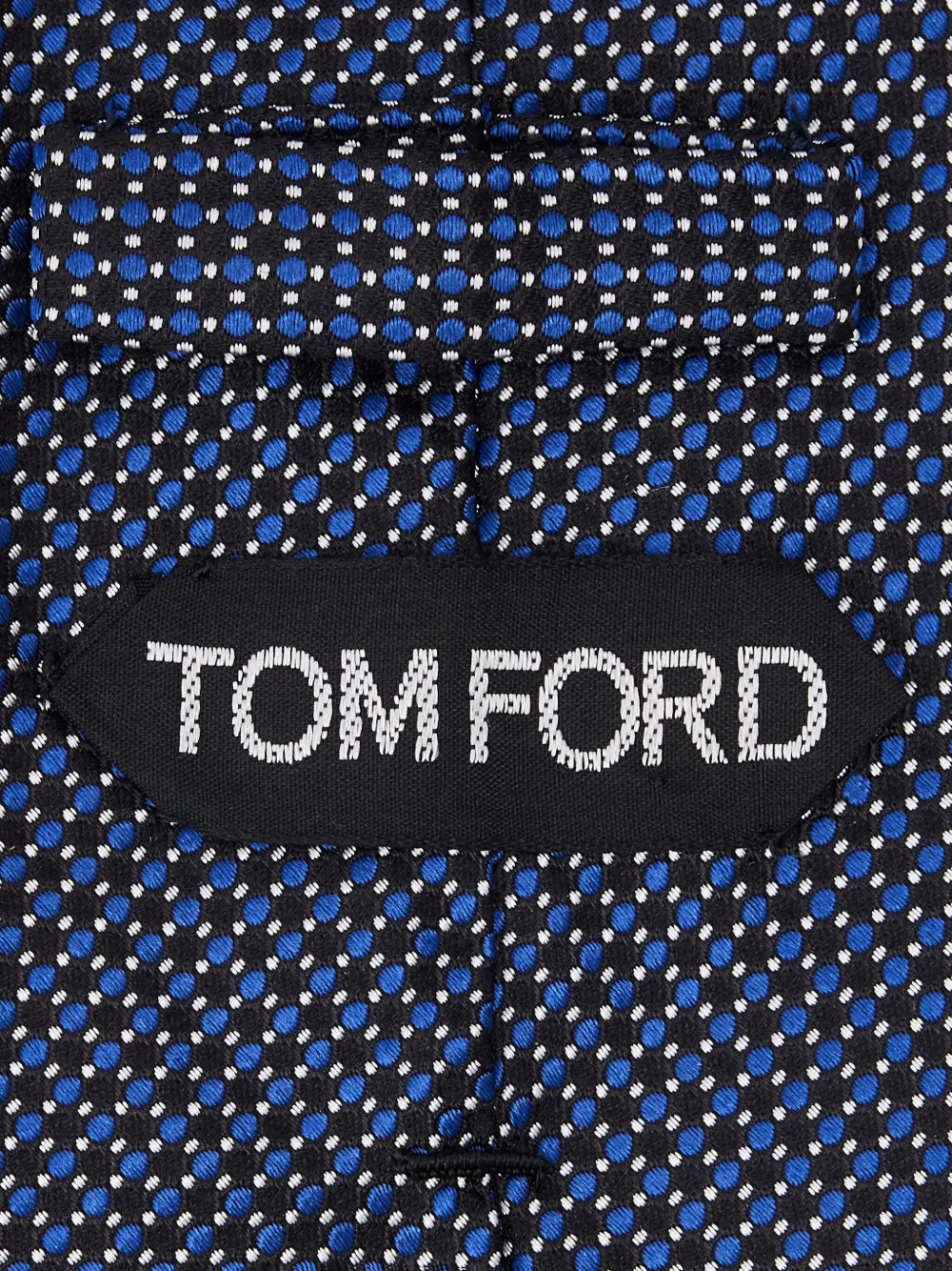 TOM FORD Stropdas met stippen - Blauw