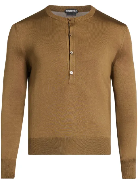 TOM FORD playera de seda de tejido fino