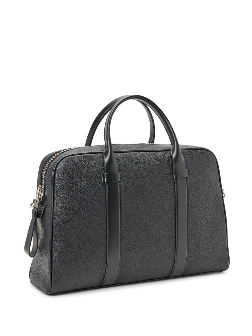 Shop Tom Ford Pebbled Leather Briefcase In Schwarz