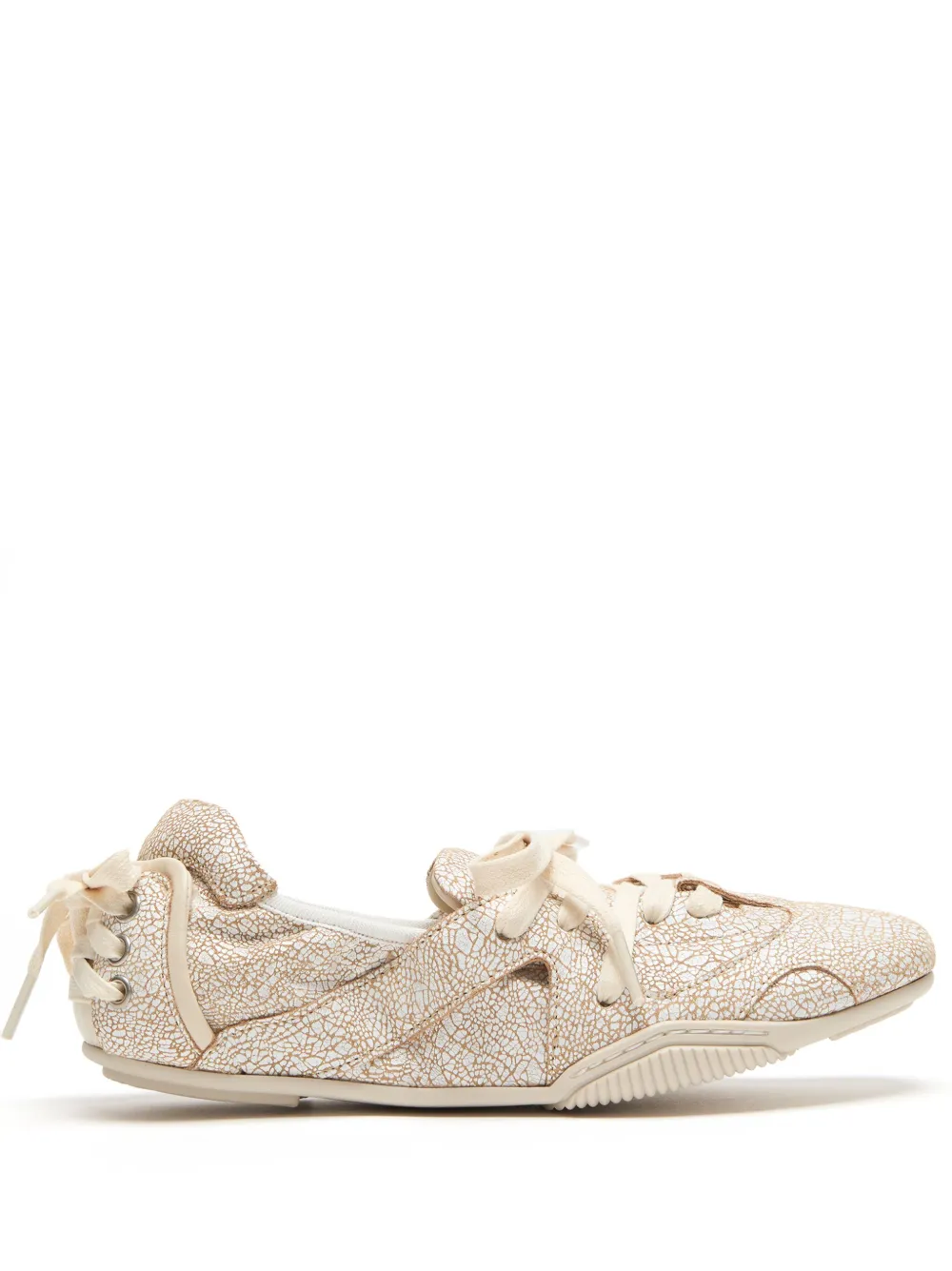 Acne Studios Sneakers met trekkoord aan de achterkant Beige