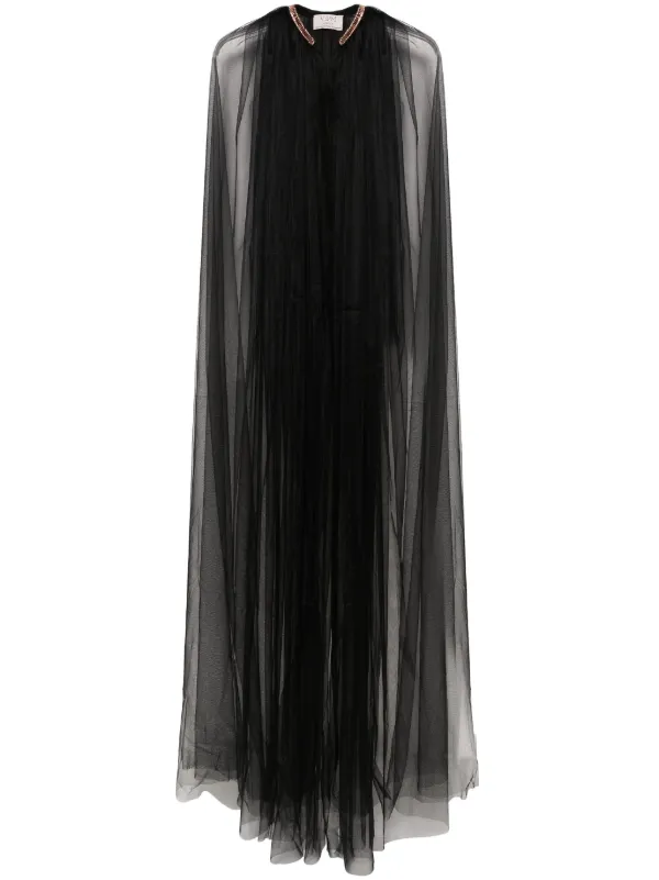 amel cape layered 2way coat ブラック Layered Wool Coat with Removable Silk Layer