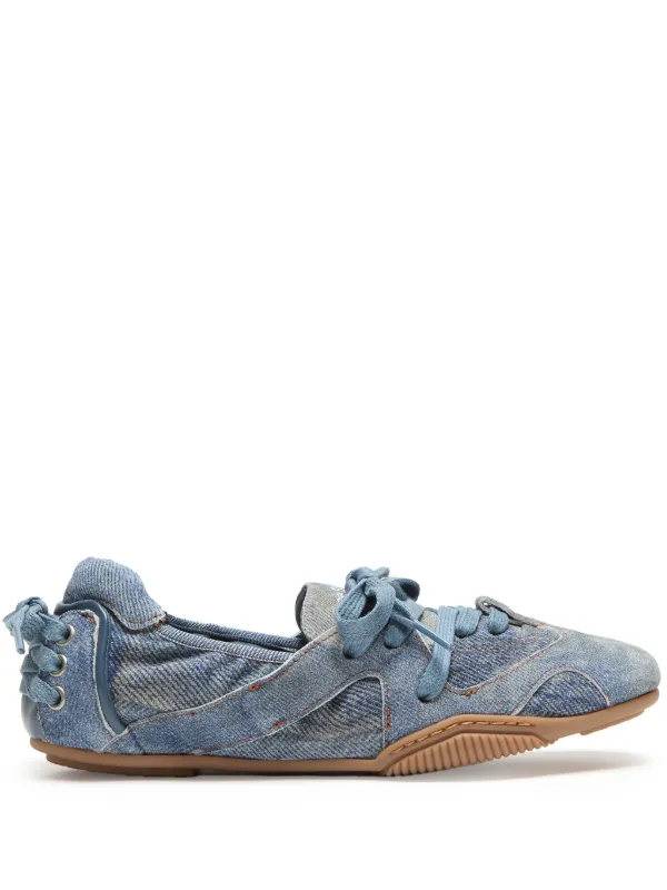 Acne Studios Lace-up Leather Shoes in Blue