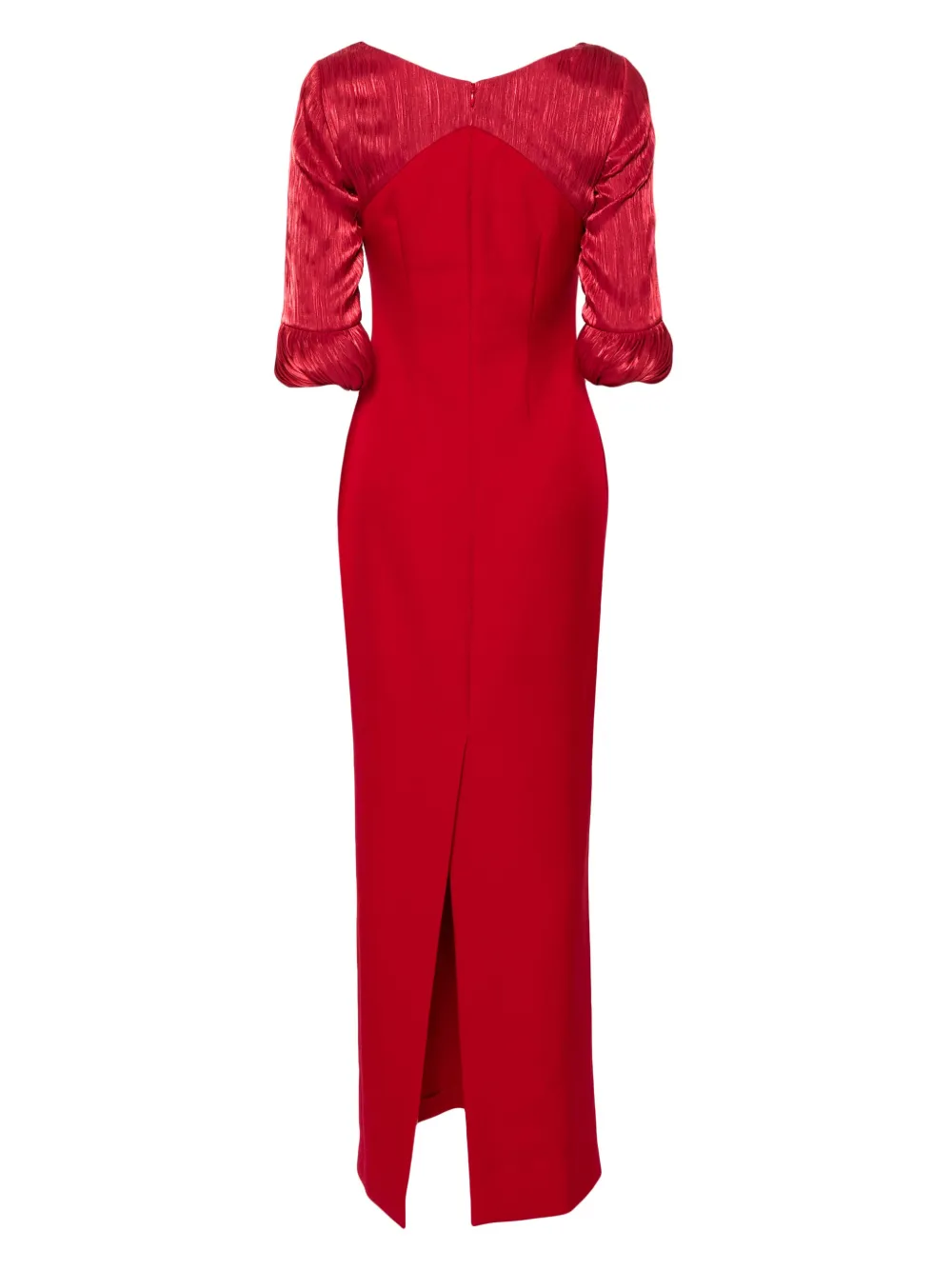 V:pm Atelier Flora Scoop-neck Gown In Red