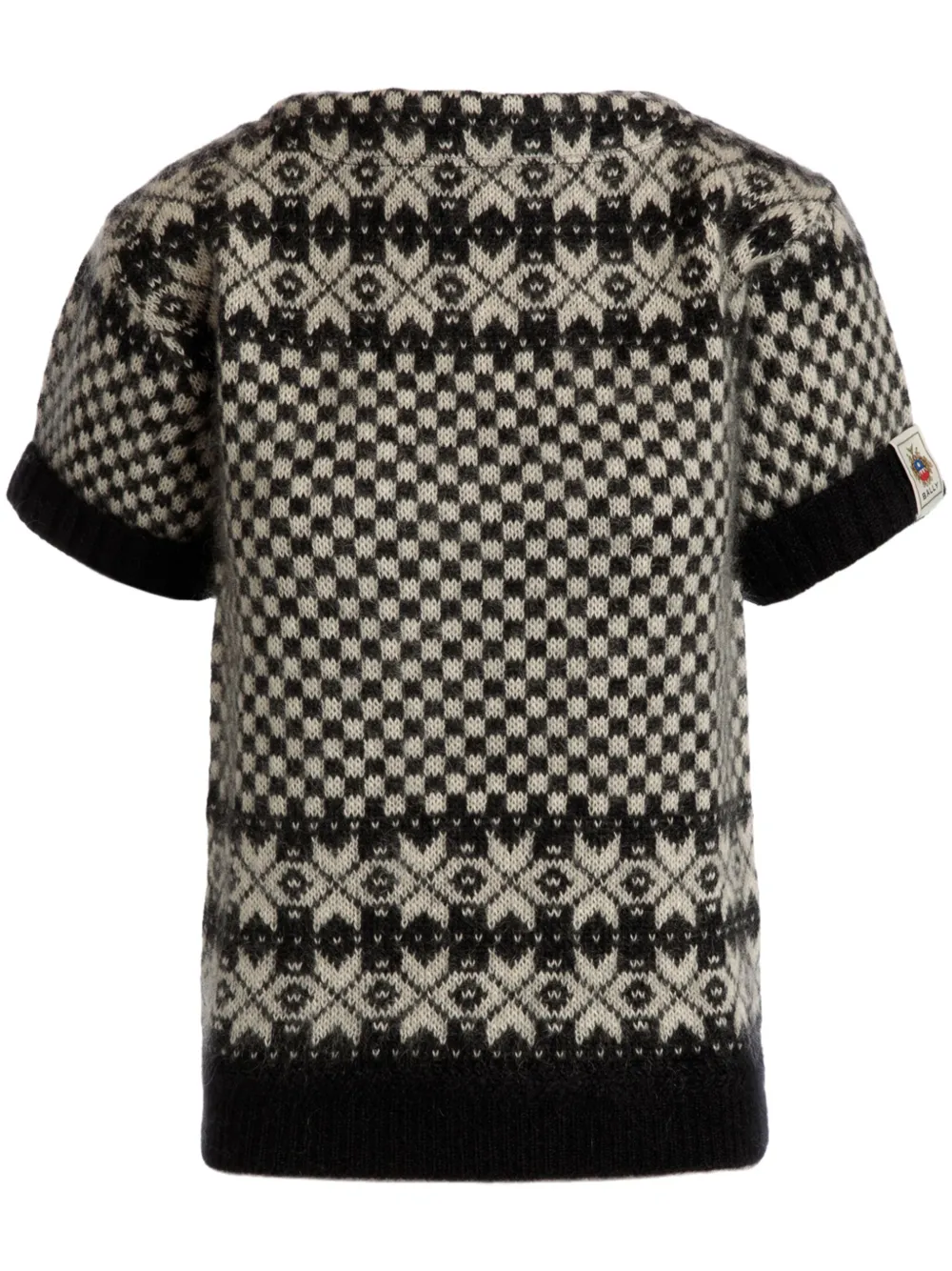 Shop Bally Knitted T-shirt In Black