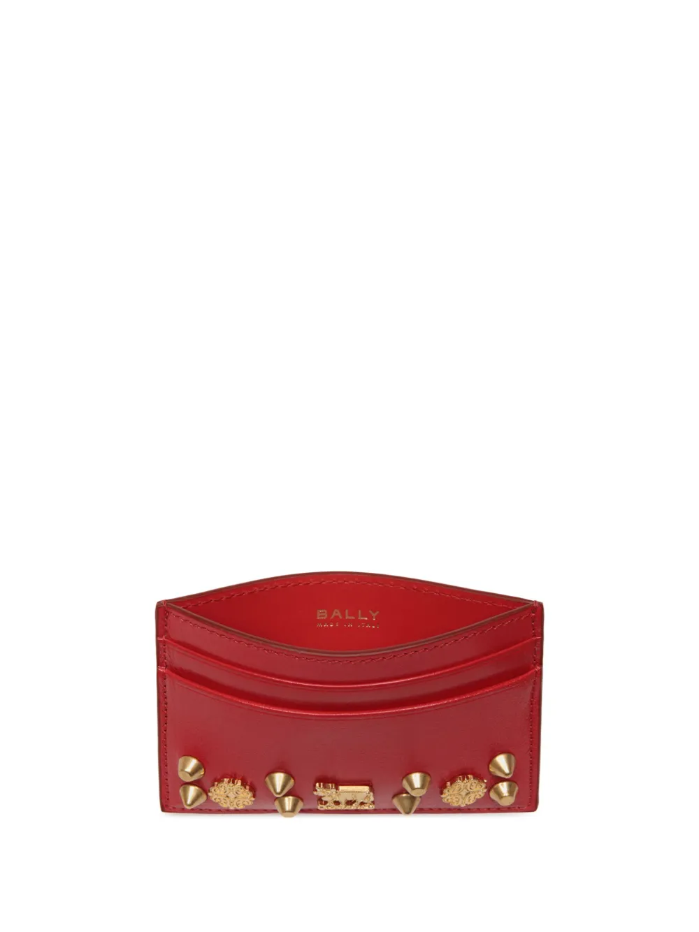 Bally Leather Wallet In Red