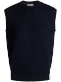 Bally logo-patch knitted top - Blue