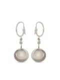 Bally saucer-pendant dangling earrings - Silver