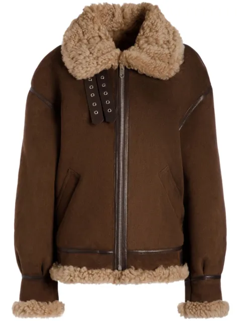 Bally chamarra con ribete texturizado