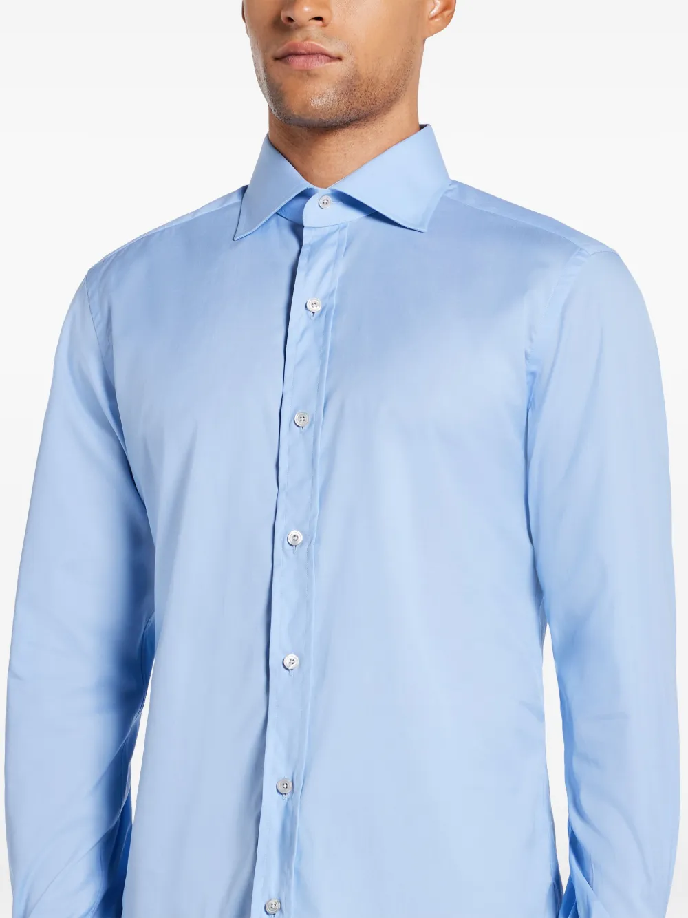 TOM FORD Slim-fit overhemd Blauw