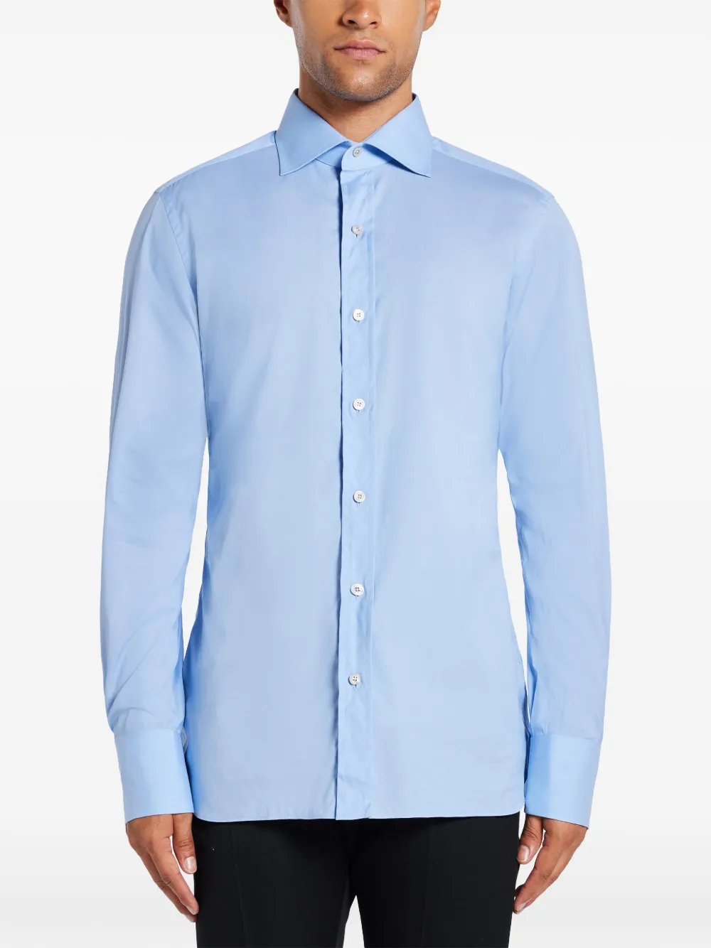 TOM FORD Slim-fit overhemd Blauw