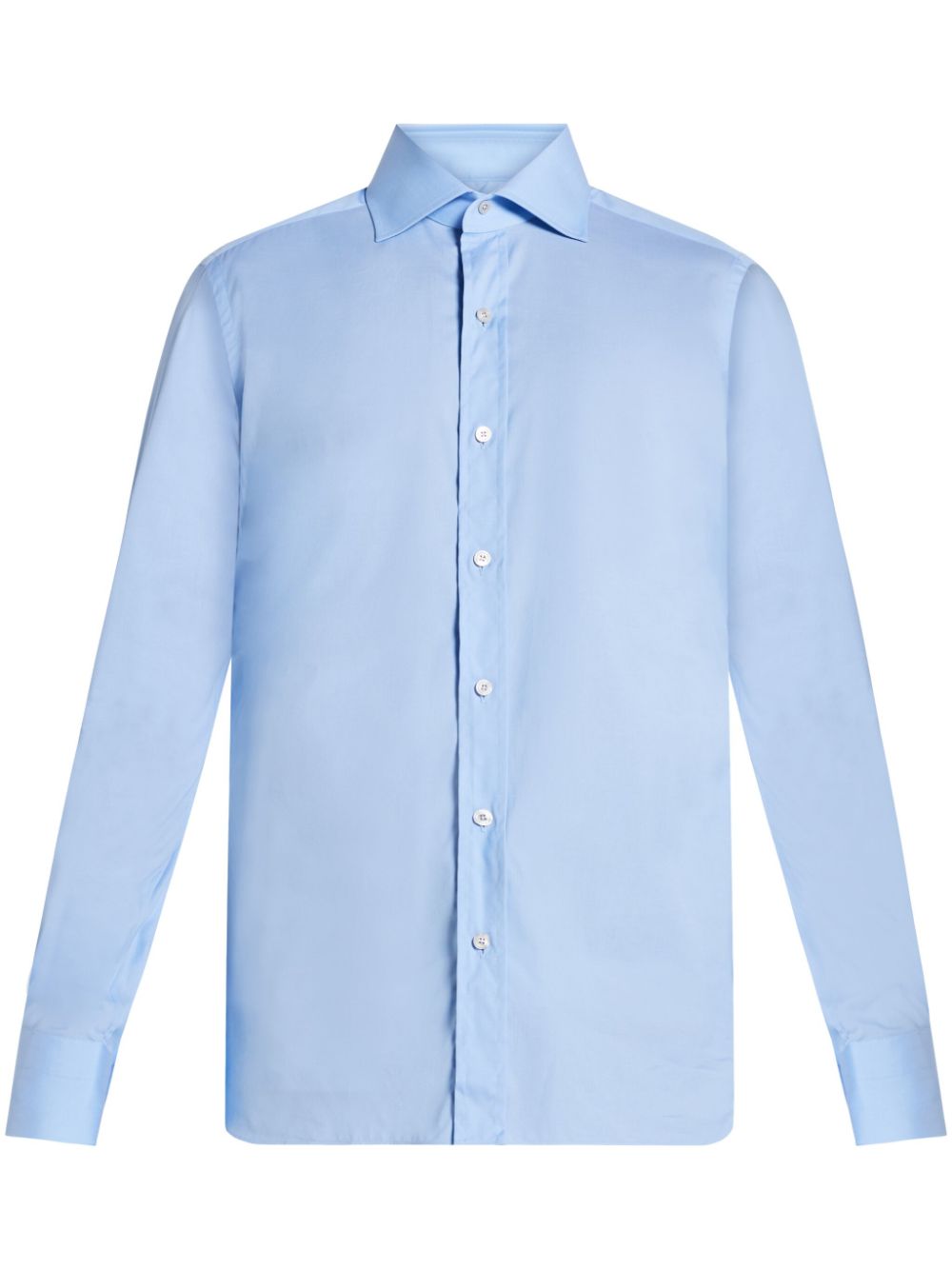 TOM FORD slim-cut cotton shirt - Blue